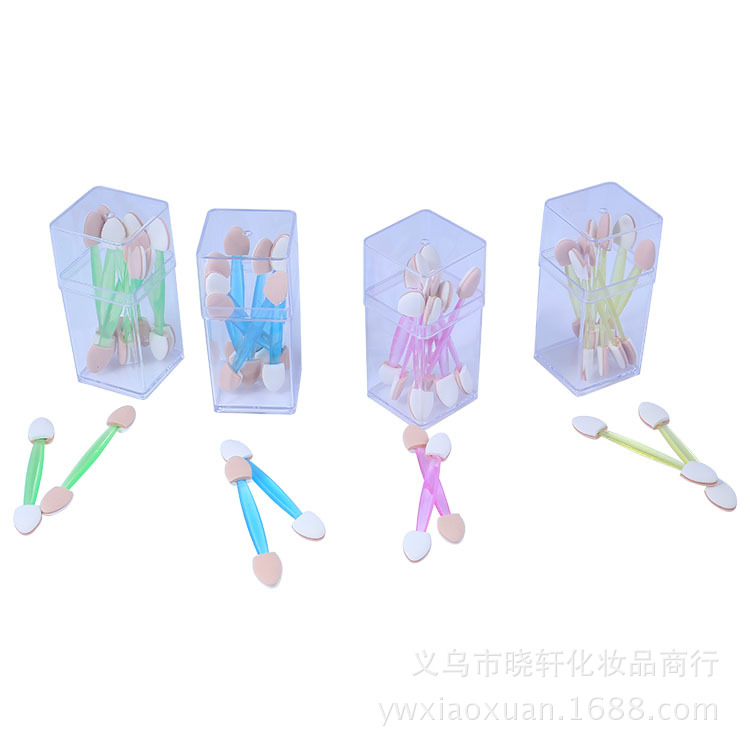 厂家供应双头眼影魔棒海绵眼影棒刷彩妆美妆化妆美容工具 批发详情5