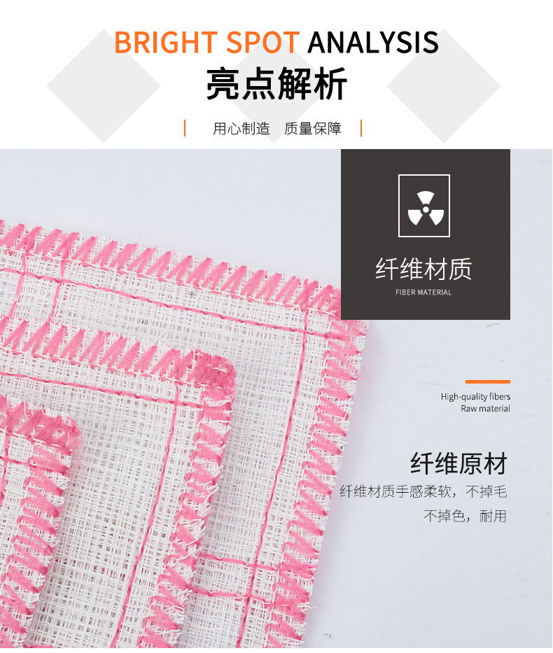7-layer 36*36cm checkered wood fiber dishcloths, kitchen cleaning cloths, rags, oil-free scouring pads pic 7