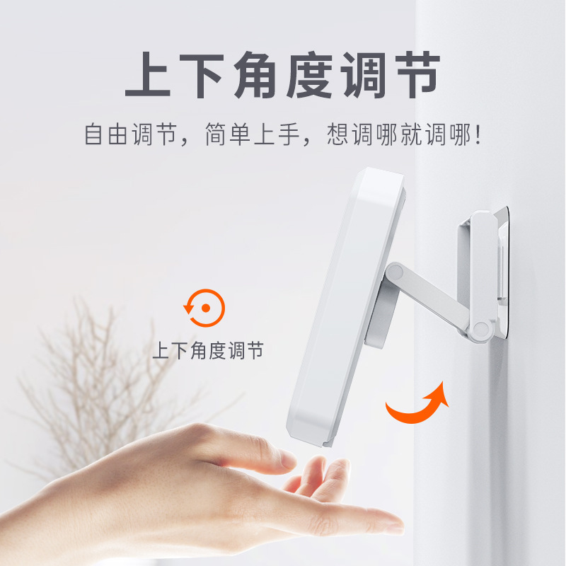 360-degree rotating, folding and retractable wall-mounted bathroom waterproof mobile phone stand pic 5