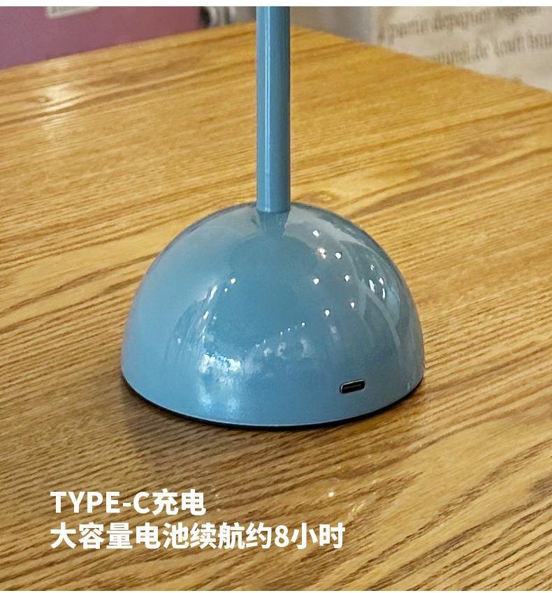 跨境热销装饰台灯 源头工厂现货现发USB充电触摸卧室蘑菇花苞台灯详情3