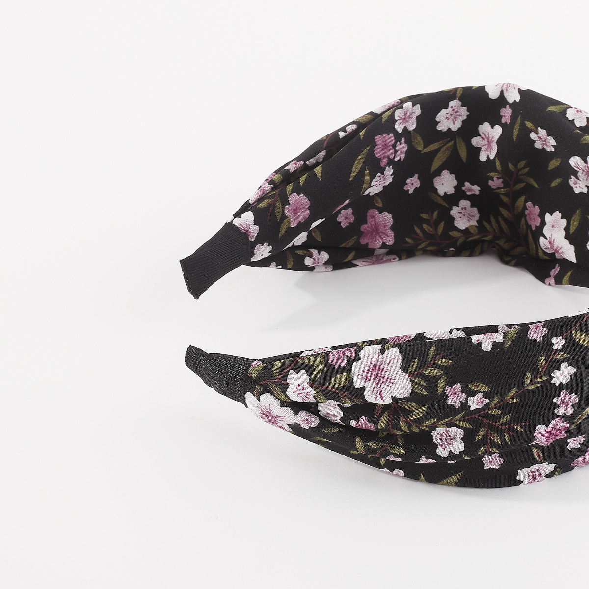 F5762 New European and American fashion hair accessories, fresh and elegant, floral cross fabric hair band, simple flower headband for women pic 10