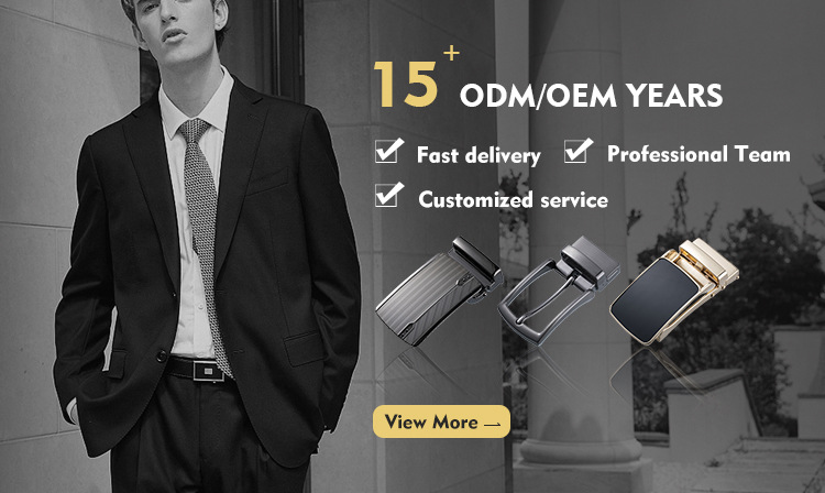 厂家批发商务男士皮带扣合金属镜面配35mm棘轮皮带腰带扣自动扣详情1