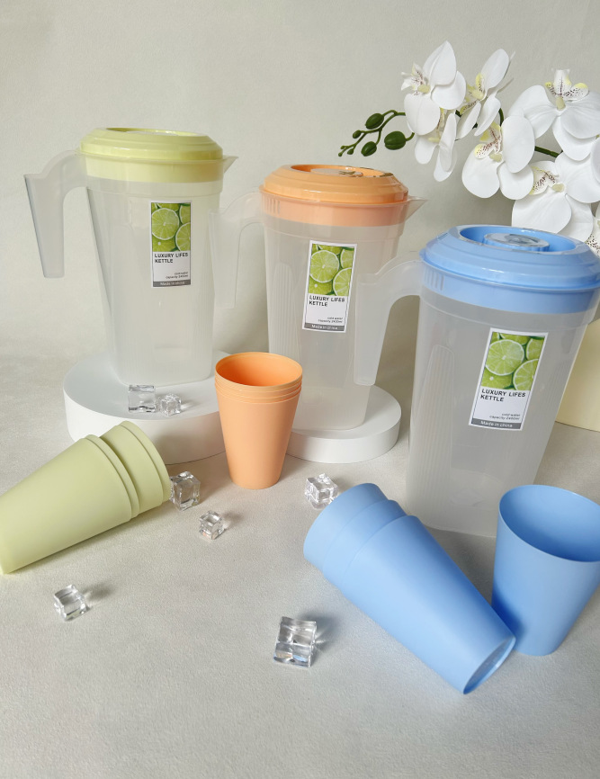 New plastic cold water bottle with large capacity for household tea brewing, measuring pot, milk tea shop cold water bottle with scale, commercial use pic 6
