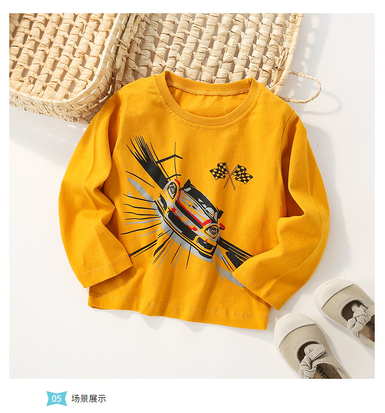 现货男童长袖T恤童装新品儿童男宝宝上衣休闲纯棉打底衫一件代发详情10