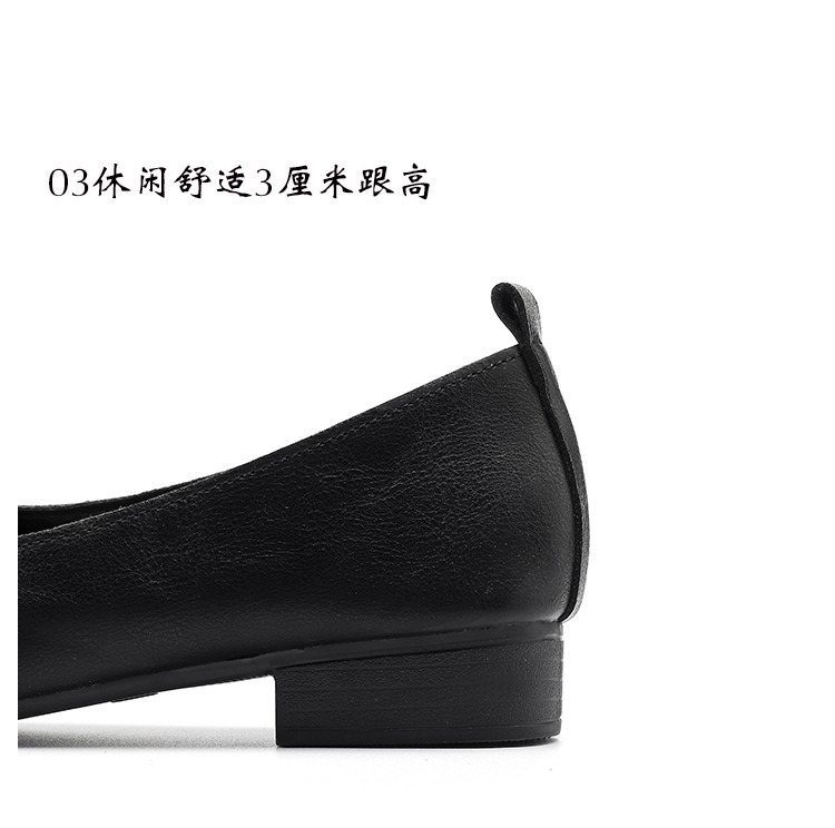 外贸跨境新款小方头浅口女士单鞋软底V口纯色工作鞋117-1#详情41