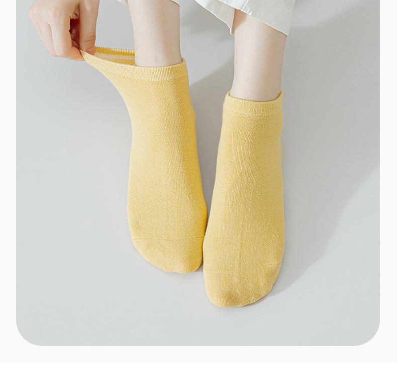 袜子女夏季薄全棉批发不掉跟纯棉船袜女士短袜诸暨袜子女无骨女袜详情11