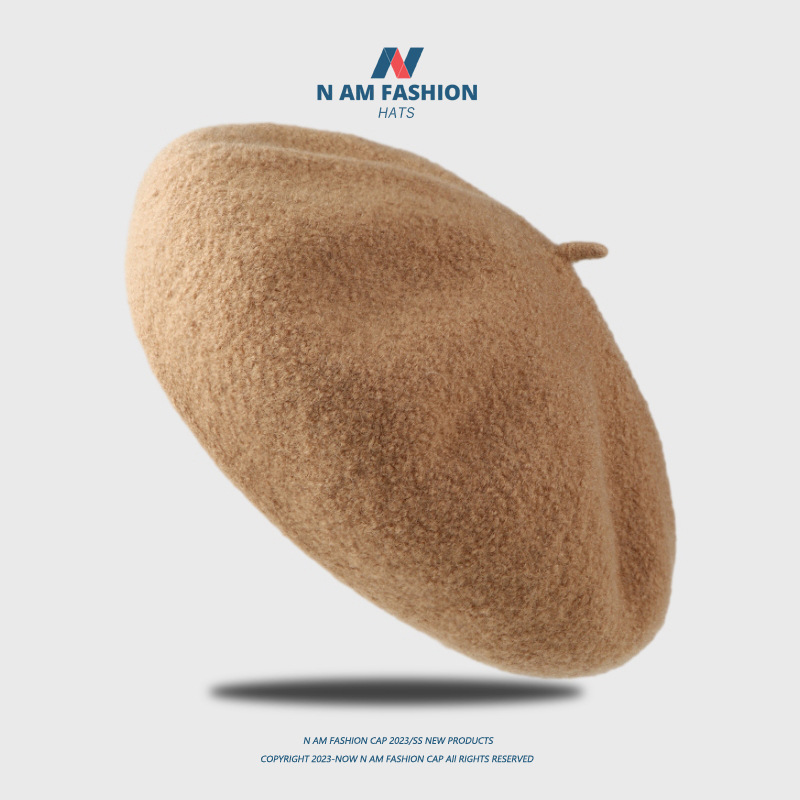 The British retro wool beret is a versatile choice for women in autumn and winter. The Korean version of the fashionable and trendy round face matching beret is now available in other categories pic 2