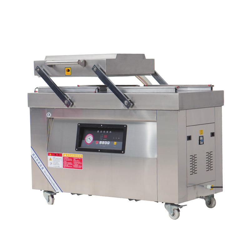 DZ600 Double-chamber vacuum packaging machine is a fully automatic food packaging machine and a large commercial double-chamber grooved vacuum machine pic 6