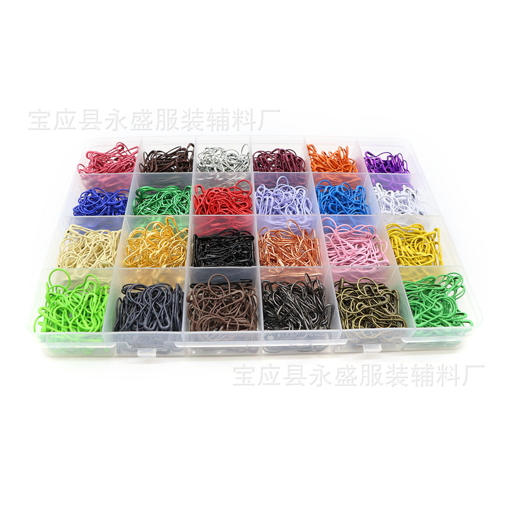 亚马逊新款24色葫芦别针1200枚彩色服装吊牌灯泡型别针厂家批发详情5