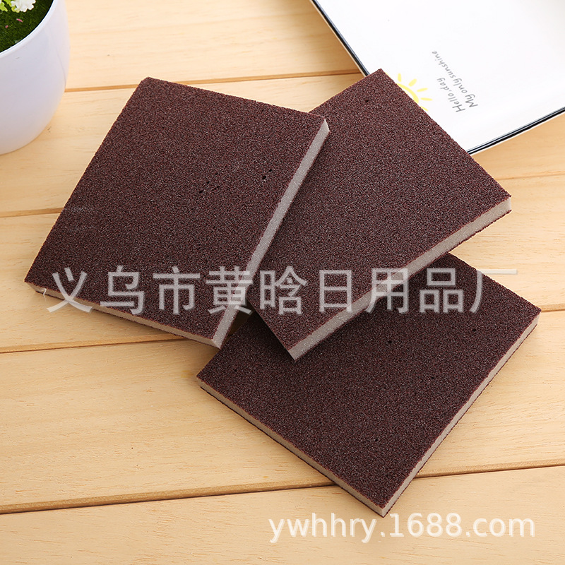 【LOVELY HOME】【持嘉】高密洗碗海绵 金刚砂海绵擦 除锈去污海绵金刚砂海绵锅刷厨房油污详情1