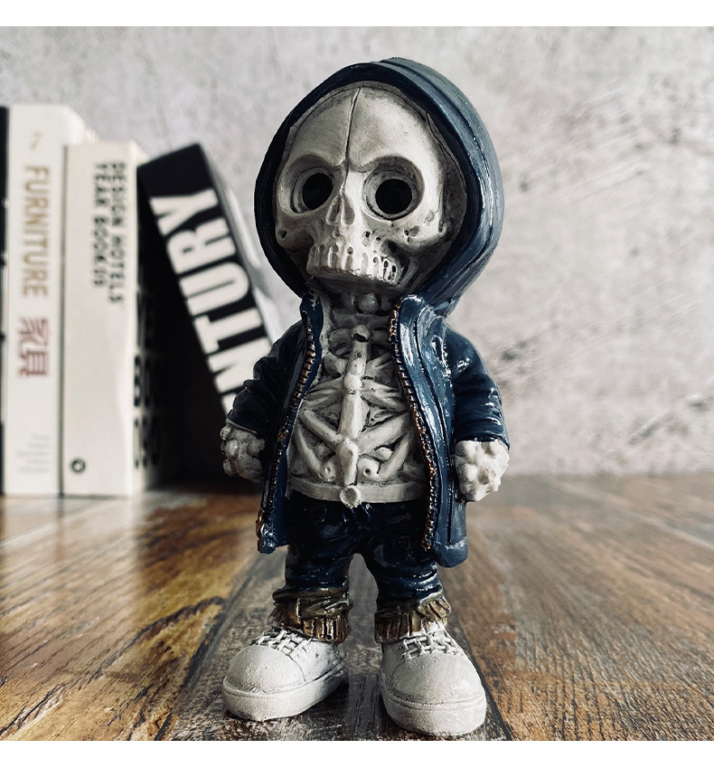 Amazon Halloween skull figurines, fashionable and creative figurines, Ghost Festival atmosphere scene decoration props wholesale pic 8