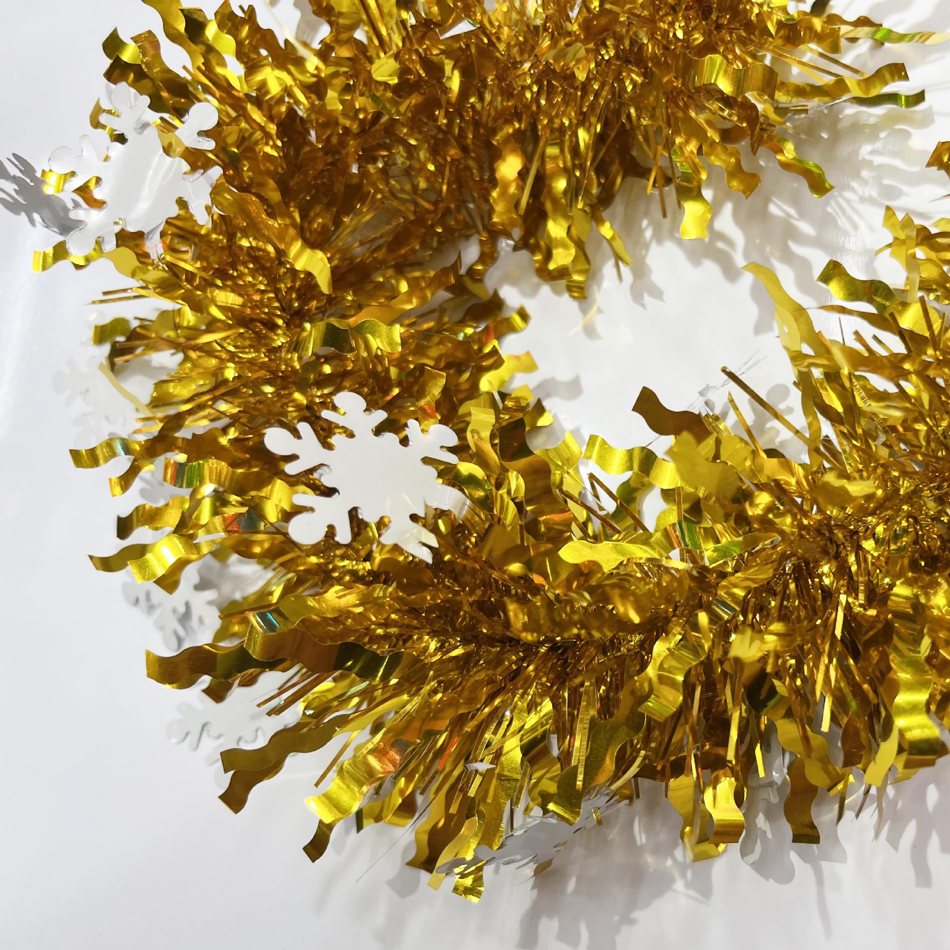 Snowflake woolen strips, Christmas tree decorations, festival wedding room party decorations, birthday woolen strips and colorful strips pic 3