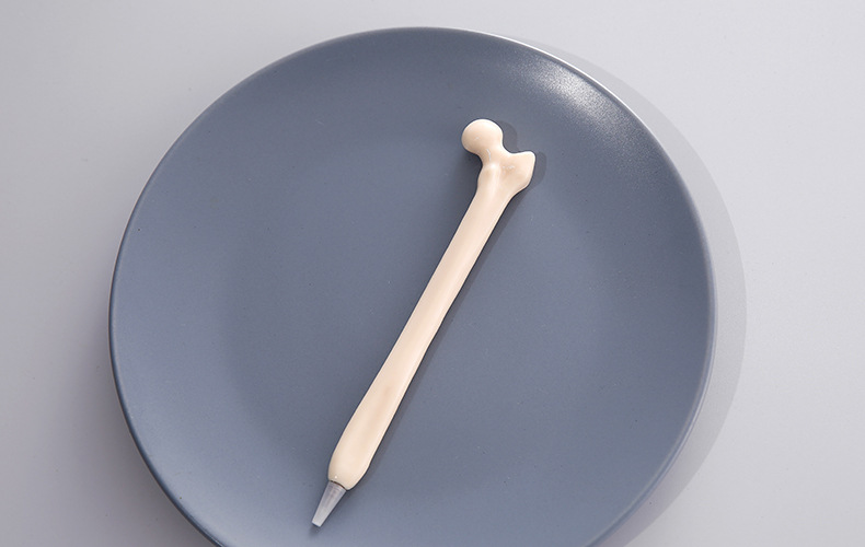 C Cross-border Exclusive bone Ballpoint pens, creative and personalized black signature pens, new and unique stationery items, funny bones pic 11