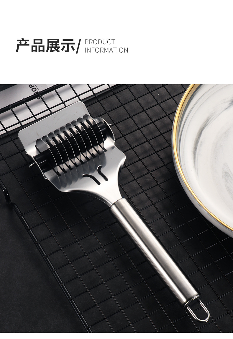 Stainless steel hand-made noodle cutting tools, noodle cutter, manual noodle machine, new household rolling noodle knife, cutting noodle knife pic 9