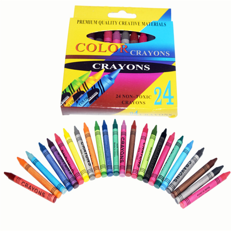 Factory direct sales of 24-color brushes, oil pens and crayons wholesale two-yuan store supply pic 4