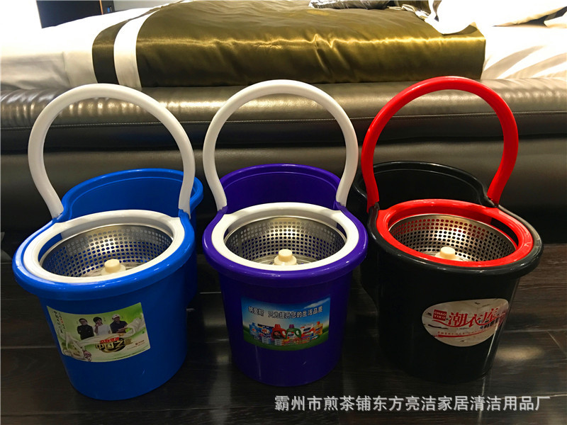 【 Factory Direct Sales 】 Wholesale of dual-drive Good God Drag Rotating mops and hand-pressed mop buckets pic 13