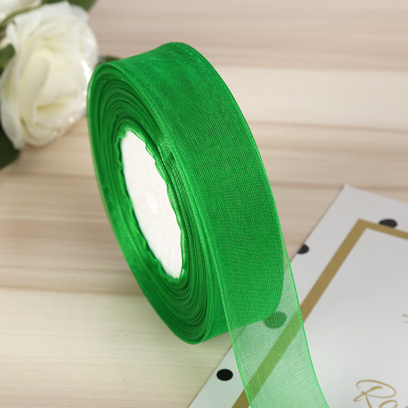 2.5cm ribbon DIY gift packaging tape, edge tape, red ribbon, silk ribbon, satin ribbon, wedding colorful ribbon pic 16