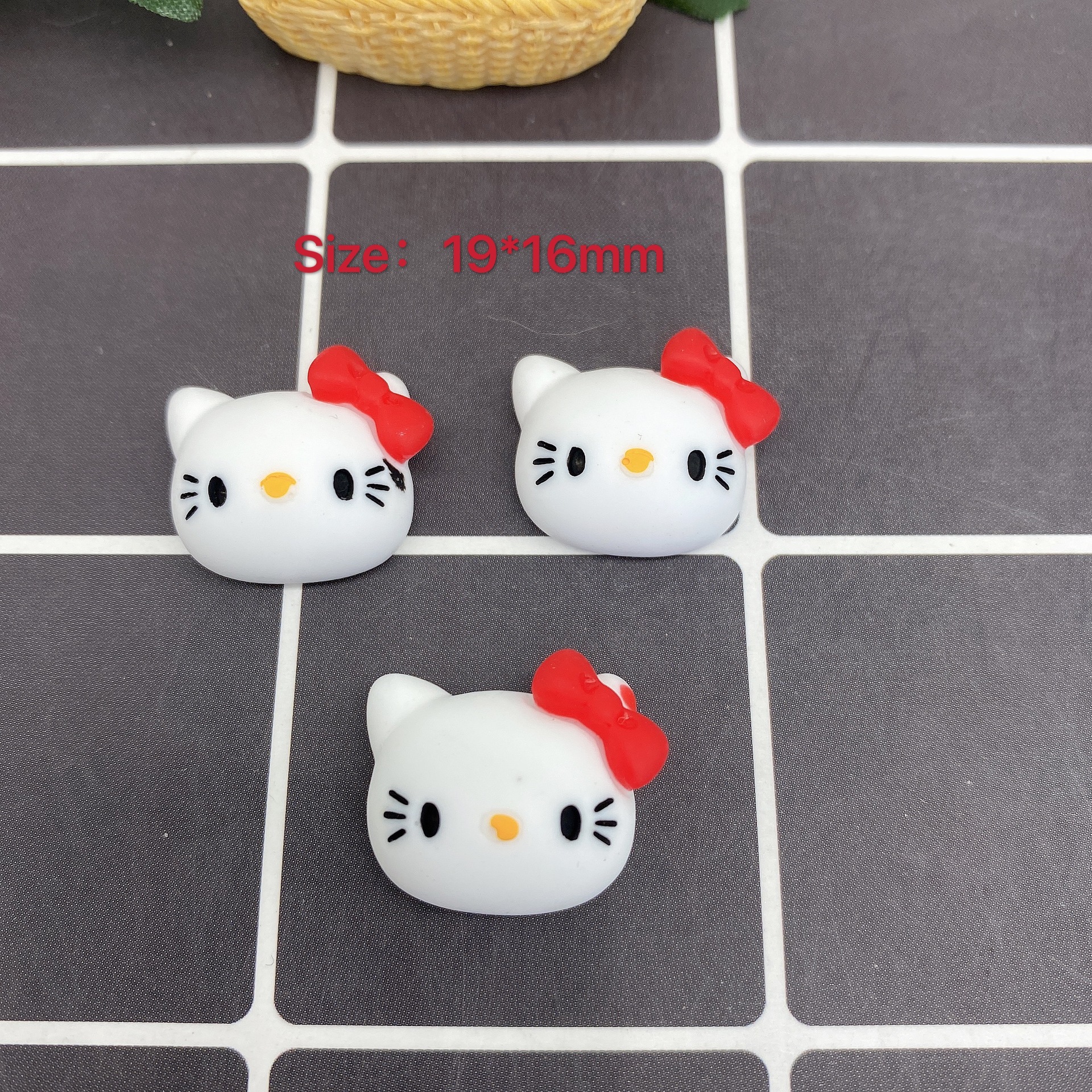 树脂配件饰品帽子贴片史莱姆内放DIY日韩风哑光笑脸厂家直销详情48