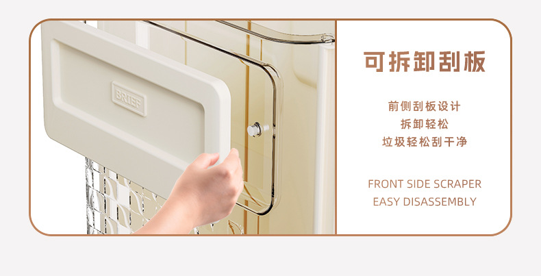 免打孔厨房垃圾桶家用壁挂式纸篓透明悬挂可折叠垃圾箱大容量批发详情7
