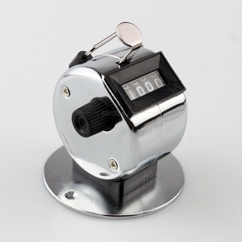 Manual mechanical counter/pedestrian flow counter/metal base counter, push-type desktop counter pic 3