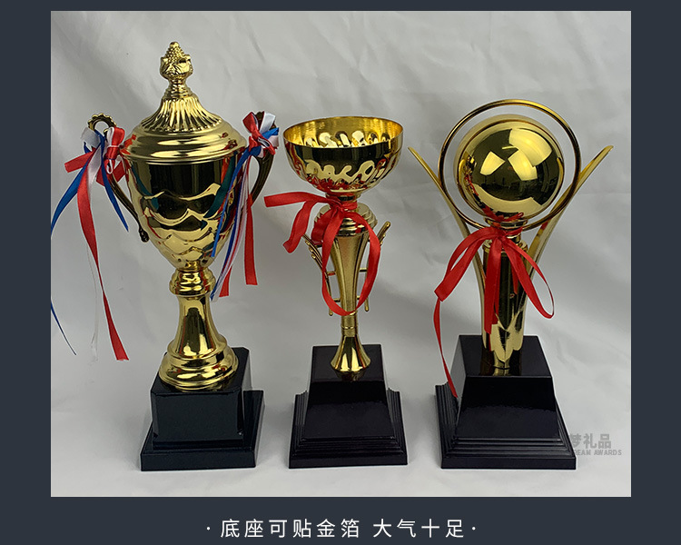 Metal trophies are made for taekwondo running, basketball and football competition award gifts, honor sports meeting trophies and engraving pic 5