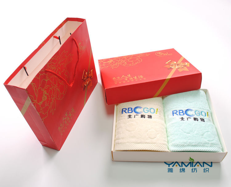 Pure cotton absorbent towel advertising gift towel, 100g available, enterprise LOGO and exquisite packaging, in stock, 4 colors pic 44
