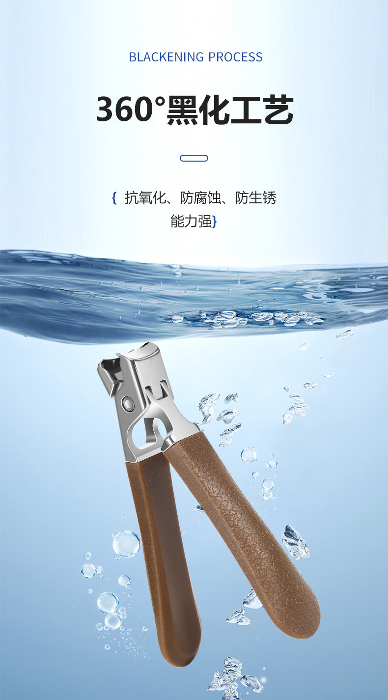 新款防飞溅大号指甲钳不锈钢指甲刀指甲剪修指甲美甲工具详情7