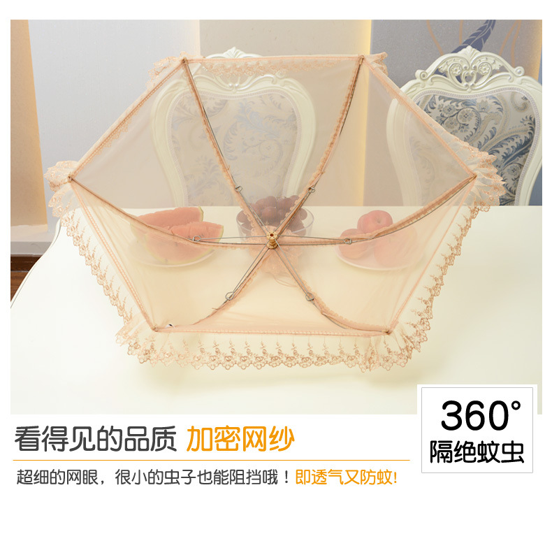 Wholesale kitchen food covers, leftover food covers, mosquito and insect repellent hot cover, foldable round meal covers for household use pic 8