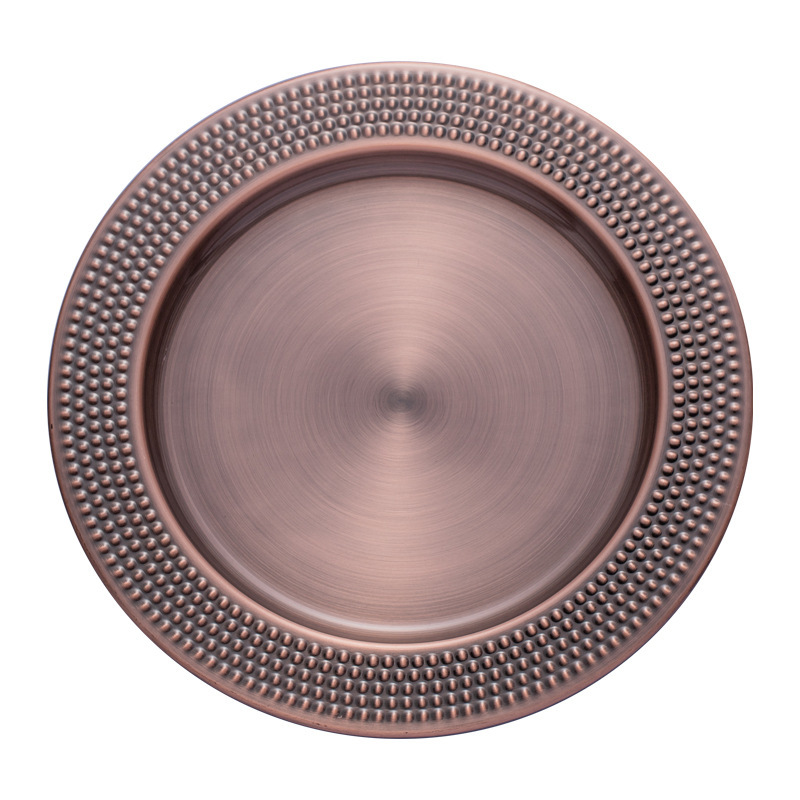 Amazon bar stainless steel round plates, craft plates, multi-purpose display plates for restaurants, hotels and KTVS, fruit plates and barbecue plates pic 1