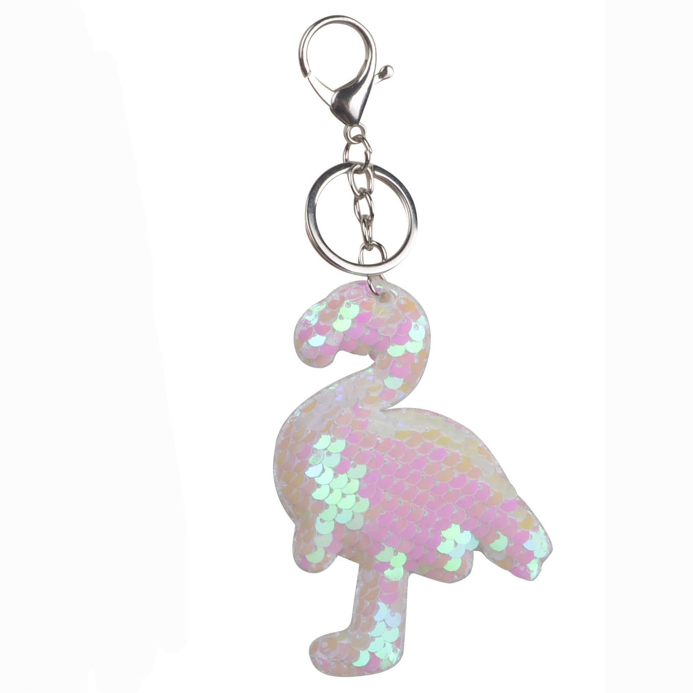 双面亮片包包独角兽海豚火烈鸟钥匙扣动物美人鱼礼品挂件跨境爆款详情26