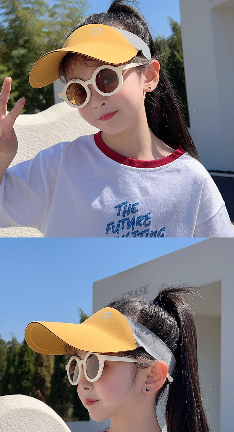 一体成型儿童成人空顶帽运动无痕遮阳帽户外骑车跑步鸭舌防晒帽子详情8