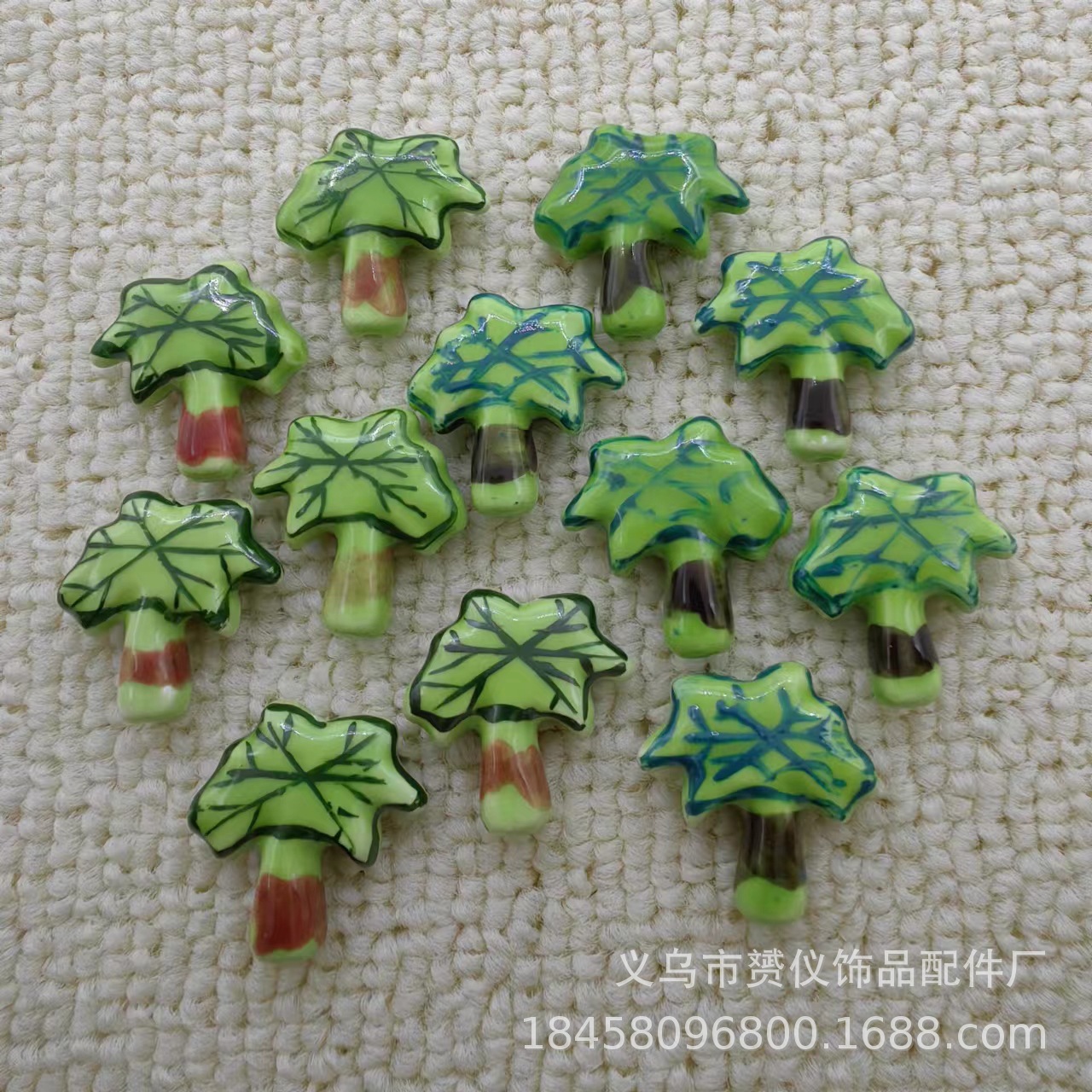 Simple and colorful ceramic pearlescent surface fish five-petal flower beads scattered beads diy handcrafted beaded bracelet decoration accessories pic 8