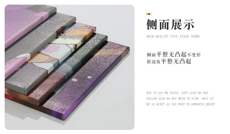 Wholesale of living room decorative paintings, frameless canvas paintings, spray-painted bedroom bedside murals, entrance wall paintings, five-line paintings, core cross-border paintings pic 15