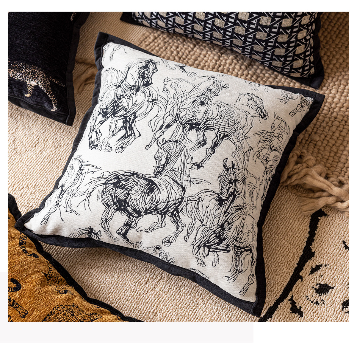 Wholesale of Chinese-style sofa pillowcases, living room model room decorative cushions, headboard cushions, bed backrests, and a sense of luxury pic 12