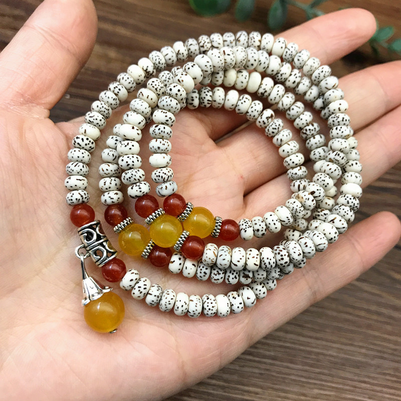 Hainan Mini Star and Moon Bodhi Bead Bead Bracelet 3*5 dry-ground high-density multi-circle Bodhi seed cultural Play bracelet accessory pic 22