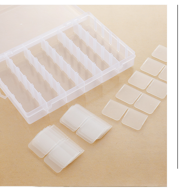 36-compartment detachable transparent plastic box, multi-functional desktop creative organization small box, DIY small item storage box pic 12
