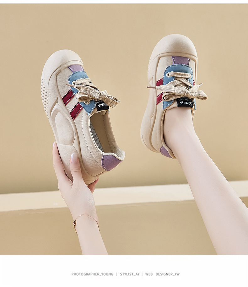 2024秋季小白鞋新款韩版ins女学生增高厚底运动板鞋休闲鞋KT2682详情17