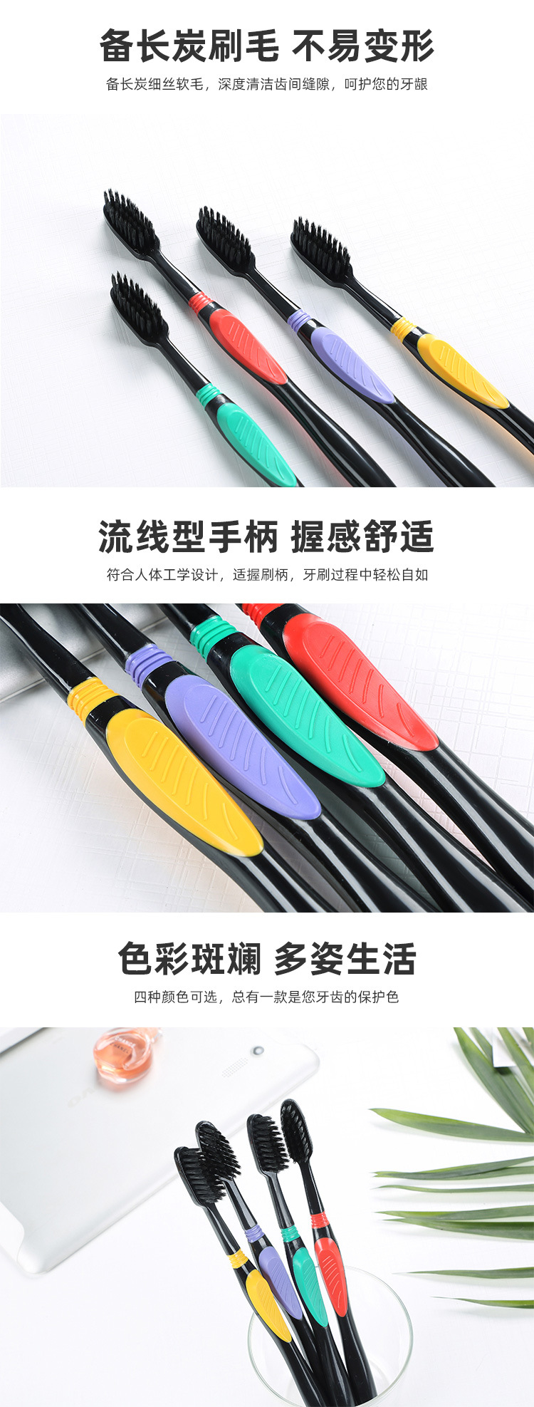 【10 Pieces 】 Yangzhou Macaron Toothbrush, soft-bristled Premium toothbrush, adult household, individually packaged medium-bristled toothbrush pic 22