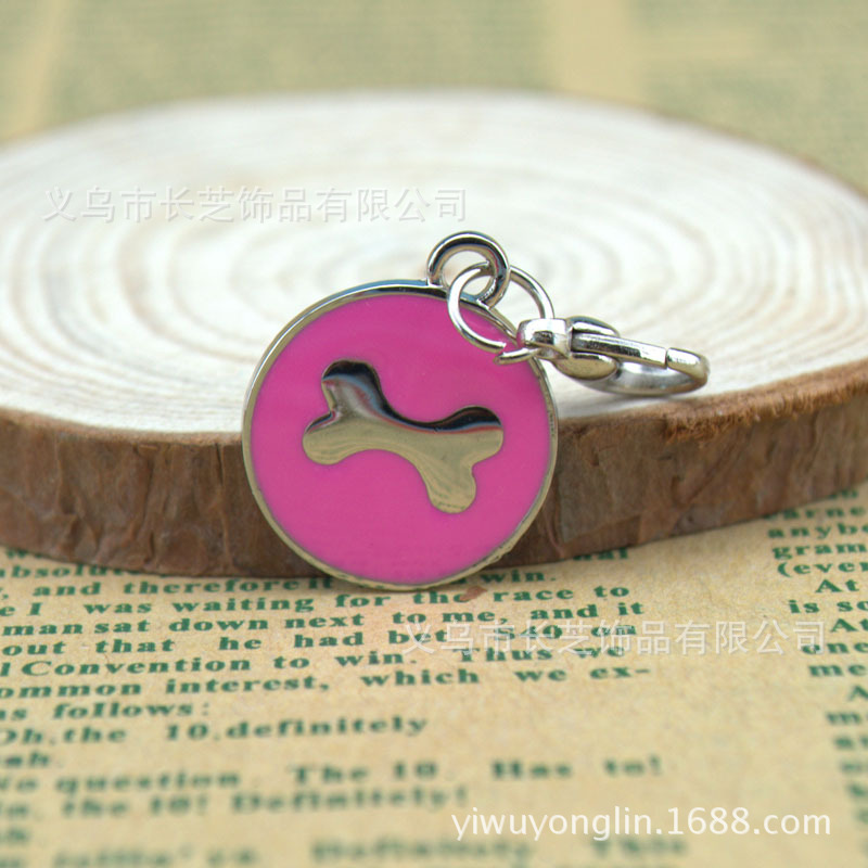 Pet zinc alloy bone pendants, exquisite and elegant pet dog tags, outdoor anti-loss pet store cat tags wholesale pic 14