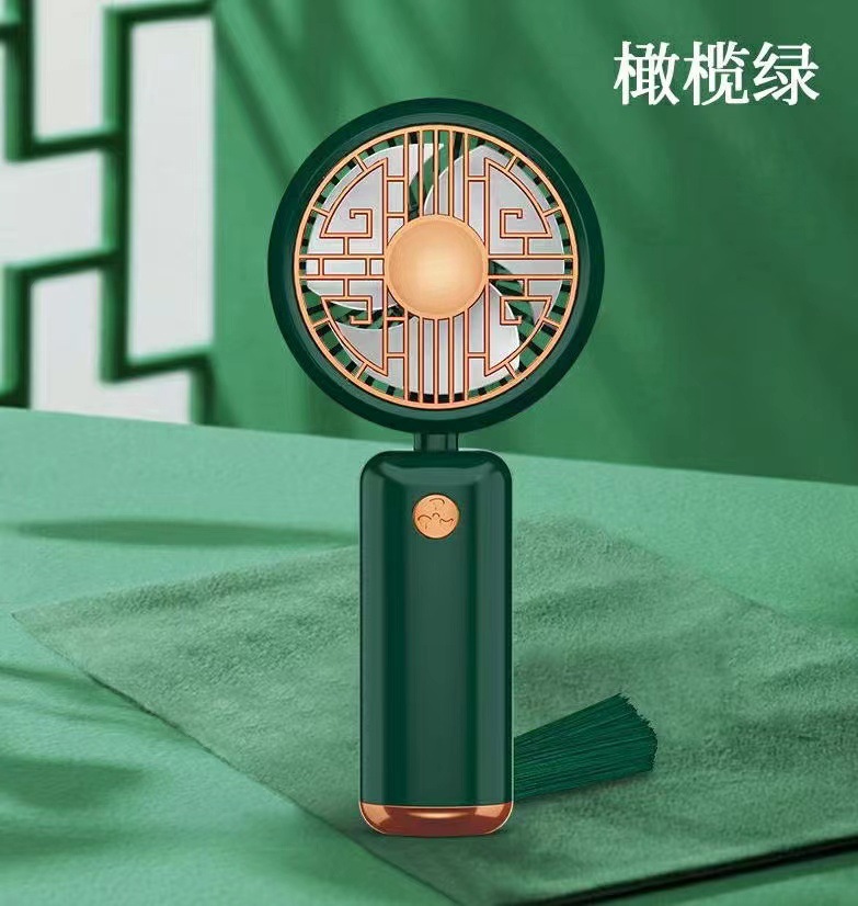 国潮迷你手持小风扇中国风复古便携口袋充电学生办公礼品直播带货详情6