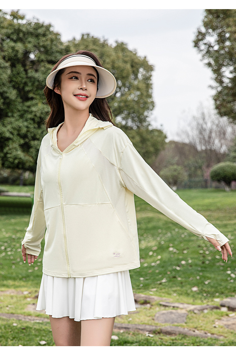 Summer outdoor UPF200+ sun-protective clothing, UV-resistant natural yarn sun-protective clothing for women, thin ice silk sun-protective clothing pic 21