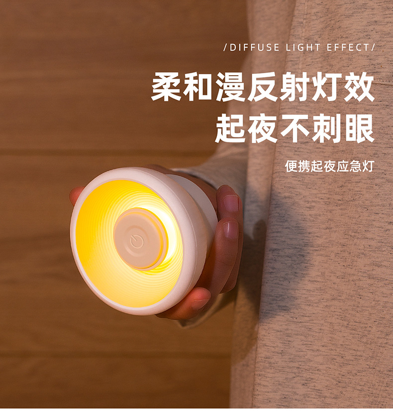 L36 Round night light, bedroom corridor home, rechargeable sensor touch round human body sensor light pic 6