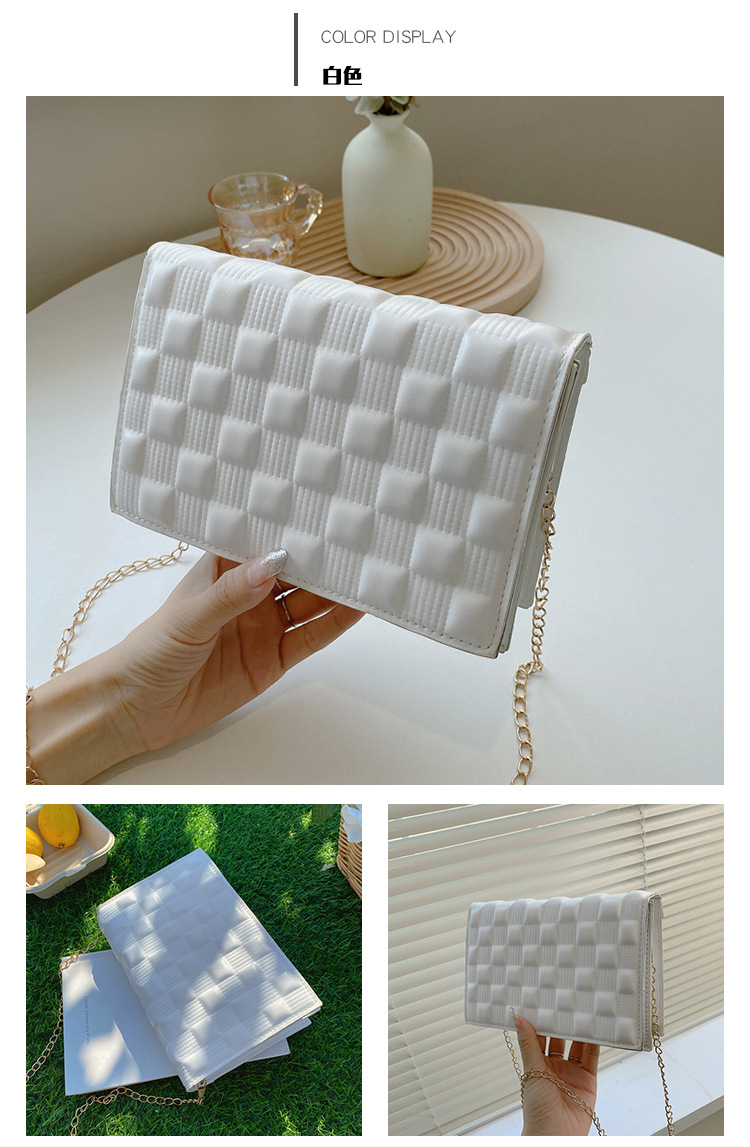 网红手提包包2021新款时尚单肩女包休闲感洋气斜挎简约ins链条包详情36