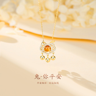 BaObAo原创设计s925纯银莫桑钻贺年小甜心红色爱心显白本命年项链详情15