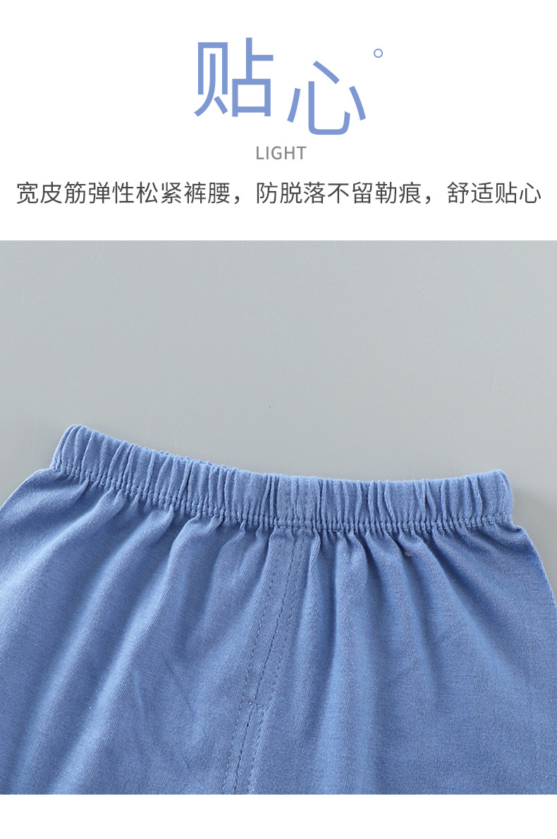 儿童短袖套装纯棉夏季新款宝宝短裤衣服男童夏装女童t恤童装批发详情5