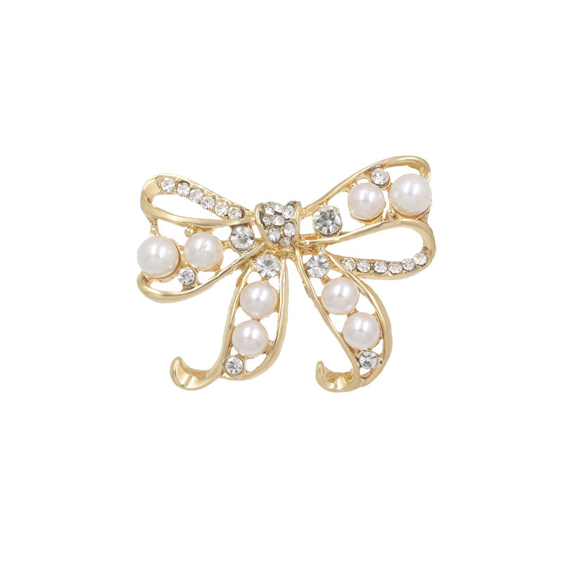 胸针 新款韩版时尚胸花 蝴蝶结别针 防走光领针女 服饰配饰品批发详情5