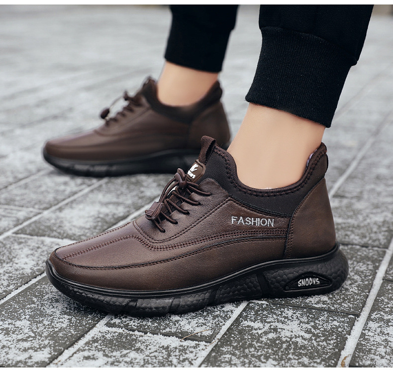 棉靴冬季新款外贸棉鞋批发加厚毛发加绒休闲保暖雪地靴男一件代发详情22