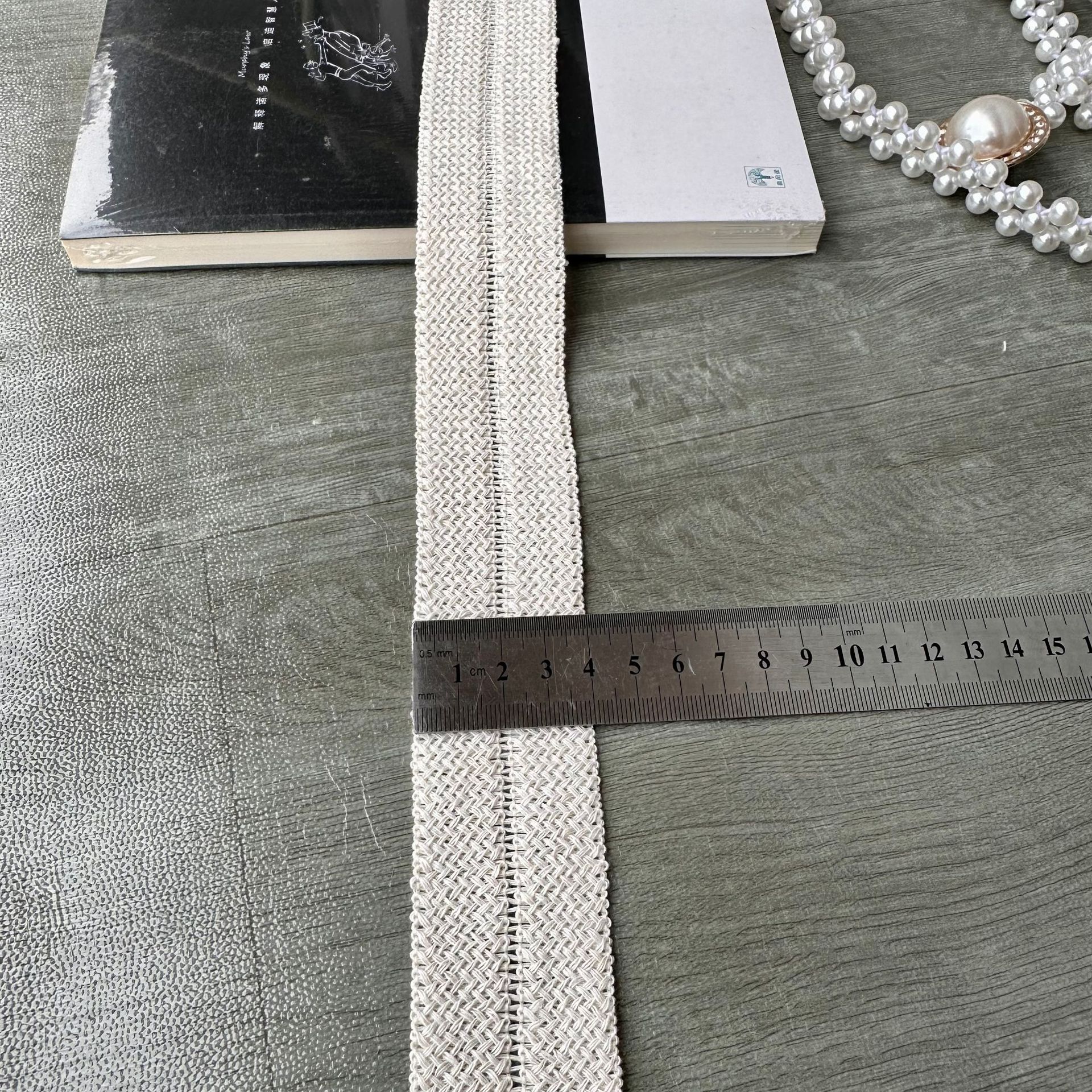 工厂直销现货2.0cm花边辅料涤棉包边衣服衣襟领口袖口裙摆围边详情7