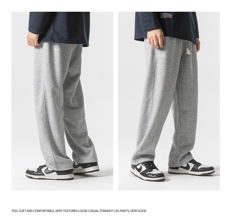 8 colors to choose from, 350g heavy-weight straight-leg sweatpants, a new style for men in the autumn of 2023, featuring loose, casual and sporty pants pic 16