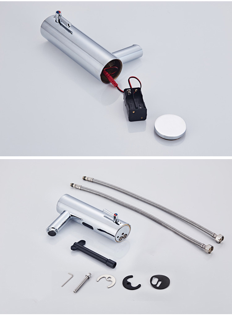 Fully automatic intelligent sensor faucet, single-cooling faucet, washbasin, public restroom infrared sensor faucet pic 38